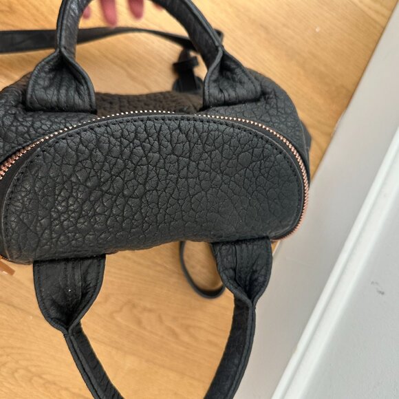 Alexander Wang Mini Rockie Top Handle Shoulder Bag Pebbled Leather Studded Botto - Picture 11 of 15